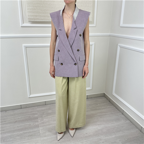 Gilet Doppiopetto Solotre Art. M1ab0005, Taglia: 38, Colore: GLICINE
