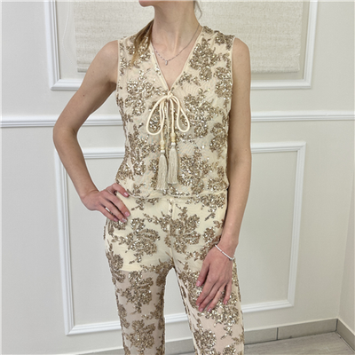 Gilet Con Paillettes Twinset Art. 261at2140