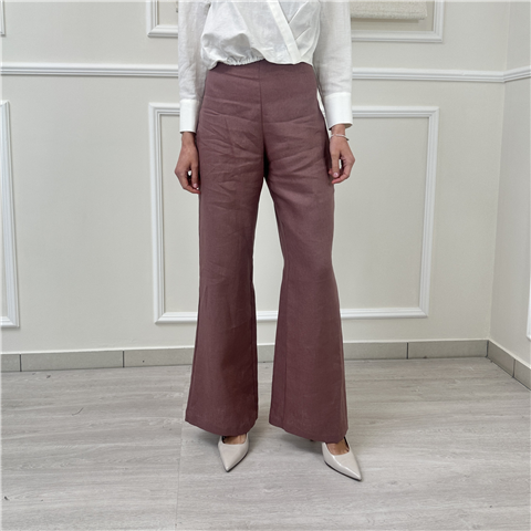 Pantalone Wide Silence Limited Art. Slpa028, Taglia: L, Colore: COFFEE