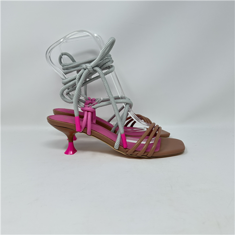 Sandalo Tacco Kitten Allacciato Alla Caviglia Twinset Art. 261aqt010