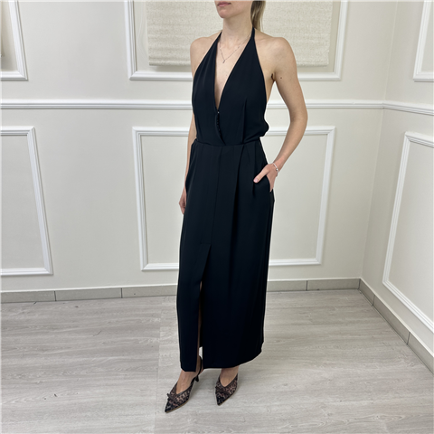 Abito Midi Solotre Art. M1ab0113, Taglia: 38, Colore: NERO