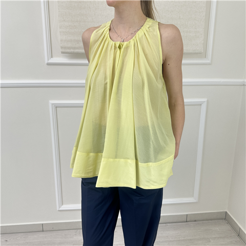 Top Misto Seta Solotre Art. M1ab0068 Top Misto Seta Solotre Art. M1ab0068, Taglia: 40, Colore: GIALLO