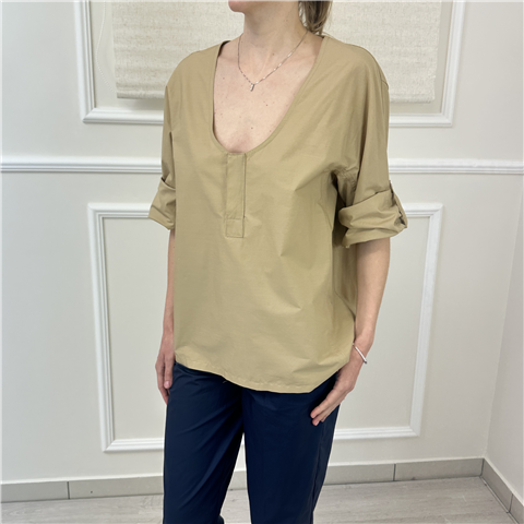 Blusa Solotre Art. M1ab0017 Blusa Solotre Art. M1ab0017, Taglia: 46, Colore: BEIGE