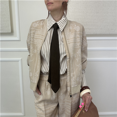 Giubbino Bomber Stampa Bandana Twinset Art. 261aq2100