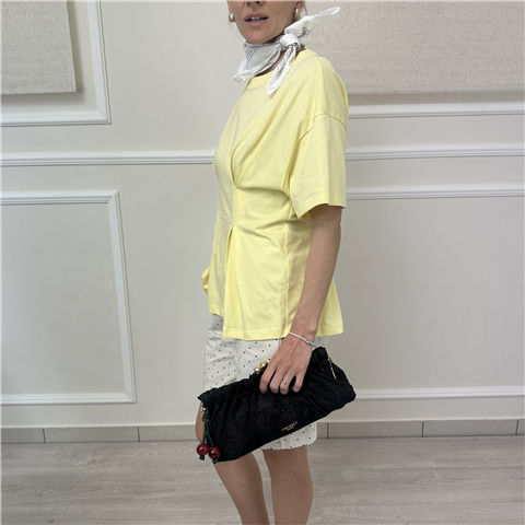 T-shirt Ripresa In Vita Vicolo Art. Uab0020, Taglia: U, Colore: GIALLO