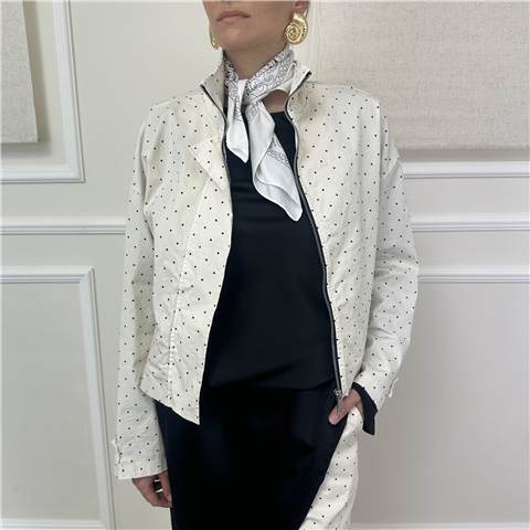 Giubbino Pois Vicolo Art. Tab1748, Taglia: S, Colore: NATURALE/NERO