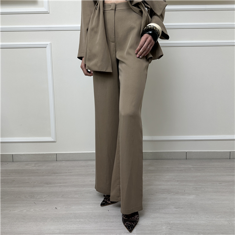 Pantalone Palazzo Bohemian Vi' Art. Bhpa033, Taglia: M, Colore: TAUPE