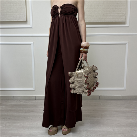 Top Lungo A Fascia Bohemian Vi' Art. Bhca017 Top Lungo A Fascia Bohemian Vi' Art. Bhca017, Taglia: L, Colore: MORO