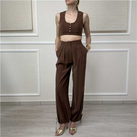 Pantalone Baloon Bohemian Vi'' Art. Pa294bo, Taglia: L, Colore: MORO