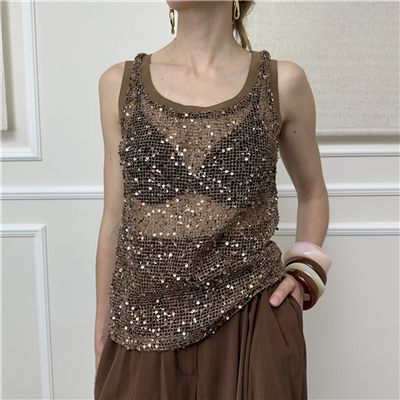Top In Rete E Paillettes Bohemian Vi'' Art. Top320