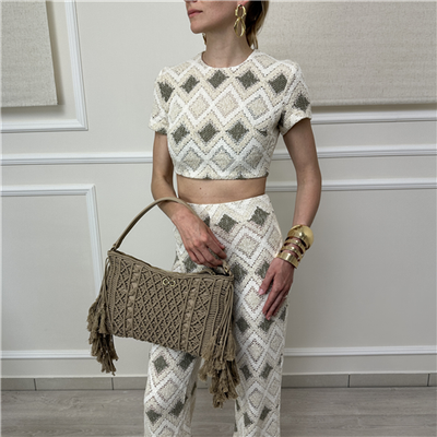 Crop Top Macrame'' Bohemian Vi'' Art. Bhtop004