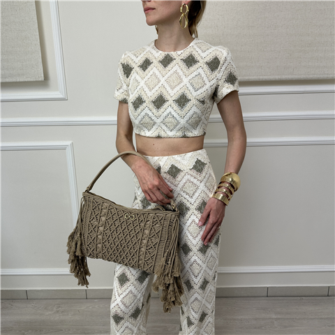 Crop Top Macrame'' Bohemian Vi'' Art. Bhtop004