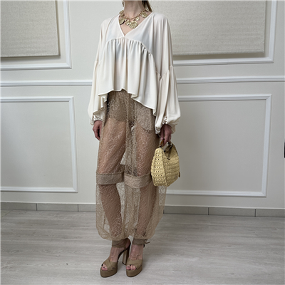 Pantalone Cargo Con Ricami E Coulotte Bohemian Vi'' Art. Pa314
