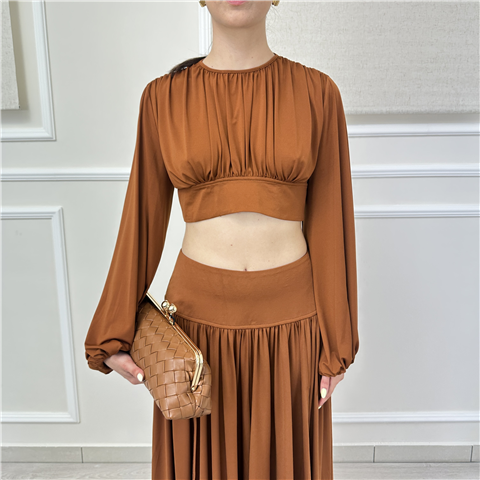 Top Manica Lunga Tpn Art. Consett, Taglia: L, Colore: TABACCO