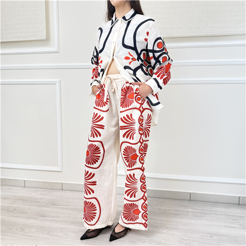 Pantalone Palazzo Fantasia Tpn Art. Hintonp