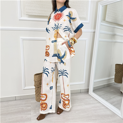 Pantalone Palazzo Fantasia Tpn Art. Rothleyp
