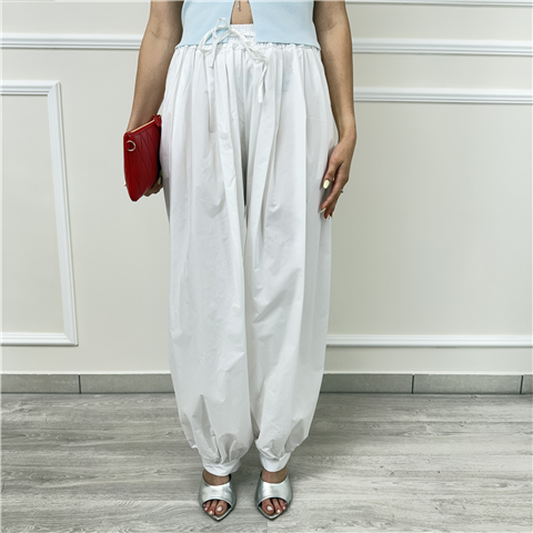 Pantalone Ampio Stretto In Fondo Odi'' Art. Tellaro, Taglia: M, Colore: BIANCO