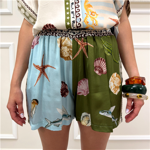 Shorts Fantasia Odi'' Art. Nubia, Taglia: M, Colore: CELESTE/VERDONE