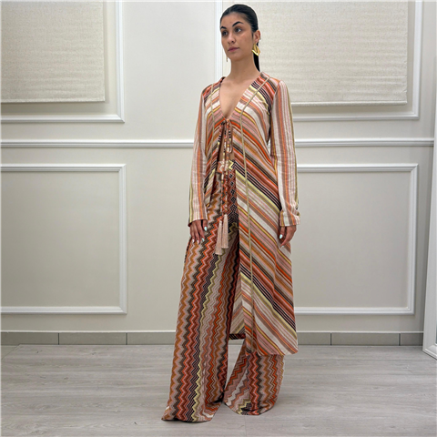 Kimono Lungo Lurex Fantasia Multicolor Kimono Lungo Lurex Fantasia Multicolor
