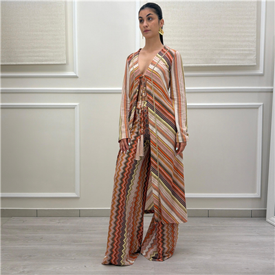 Kimono Lungo Lurex Fantasia Multicolor Kimono Lungo Lurex Fantasia Multicolor