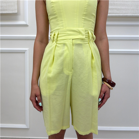 Shorts Lime Bohemian A Vita Alta Shorts Lime Bohemian A Vita Alta, Taglia: M, Colore: LIME