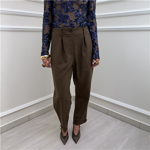 Pantalone Balloon Con Pinces Pantalone Balloon Con Pinces