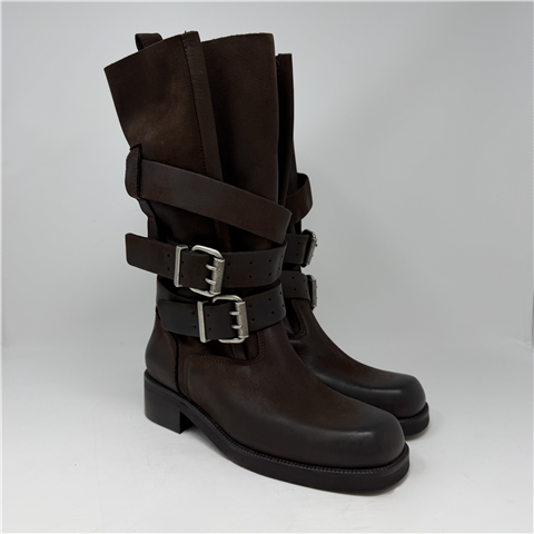 Stivale Biker Con Fibbia Stivale Biker Con Fibbia, Taglia: 36, Colore: MORO