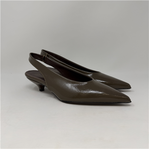 Slingback In Vernice Taupe Slingback In Vernice Taupe