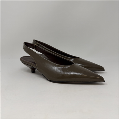 Slingback In Vernice Taupe Slingback In Vernice Taupe