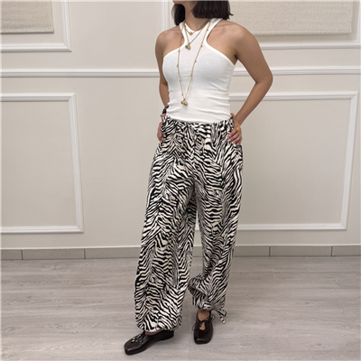 Pantalone Balloon Zebrato Pantalone Balloon Zebrato