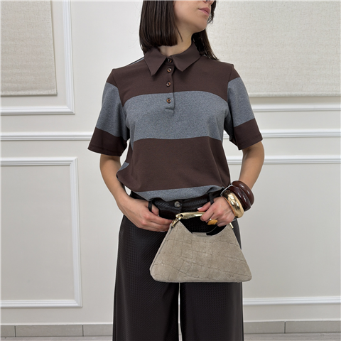 Polo A Righe Bicolor