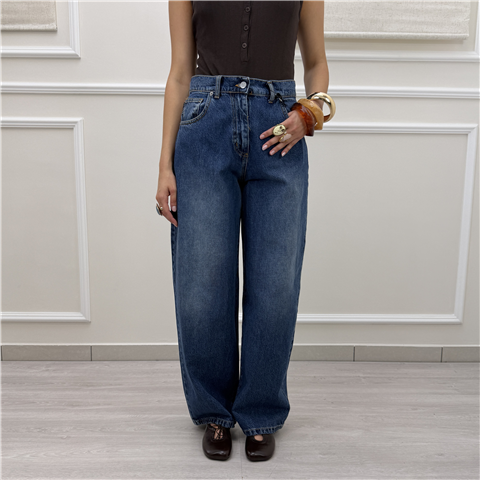 Jeans Regular Fit Modello Bella Jeans Regular Fit Modello Bella, Taglia: M, Colore: DENIM SCURO