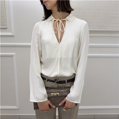 Blusa Polo Con Fiocco