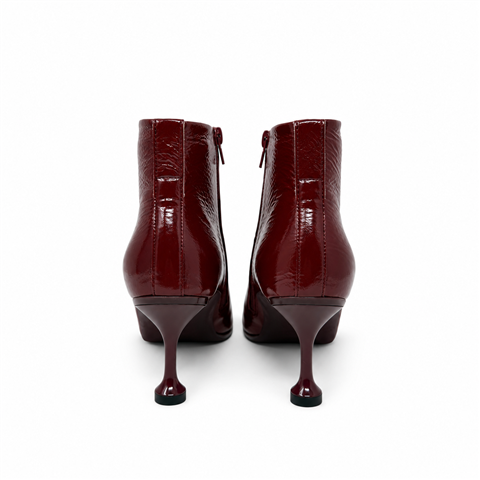 Tronchetto Alla Caviglia In Cracked Patent Leather