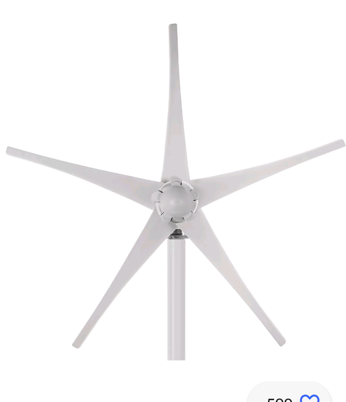 1200W Wind Turbine Generator Kit 5 Blades Windmill DC 12/24V Charger Controller