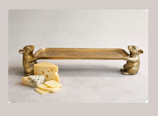 PDDHO-0122" GOLD MICE TRAY