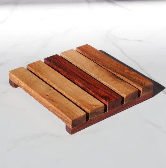 (ATI) 6" Wood Trivet