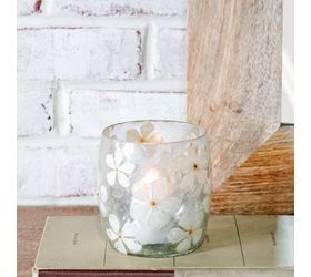 (PDRB009) 3.5" DRIED FLORAL CANDLE JAR