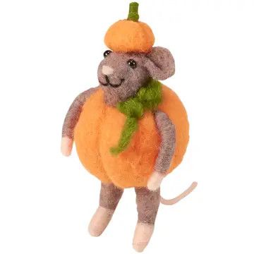 (RL) Mouse Pumpkin Critter Ornament