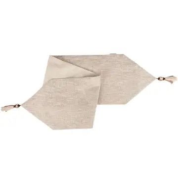 (RL) Natural Tassel Table Runner