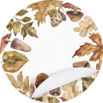 (RL) Fall Leaves Paper Placemat 24 count