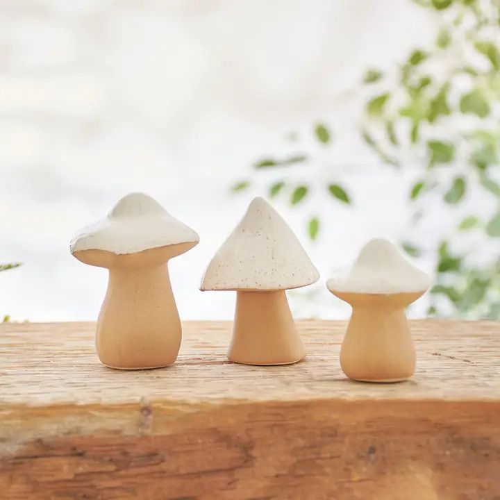 (RL) Cone Mushrooms Figurine Set