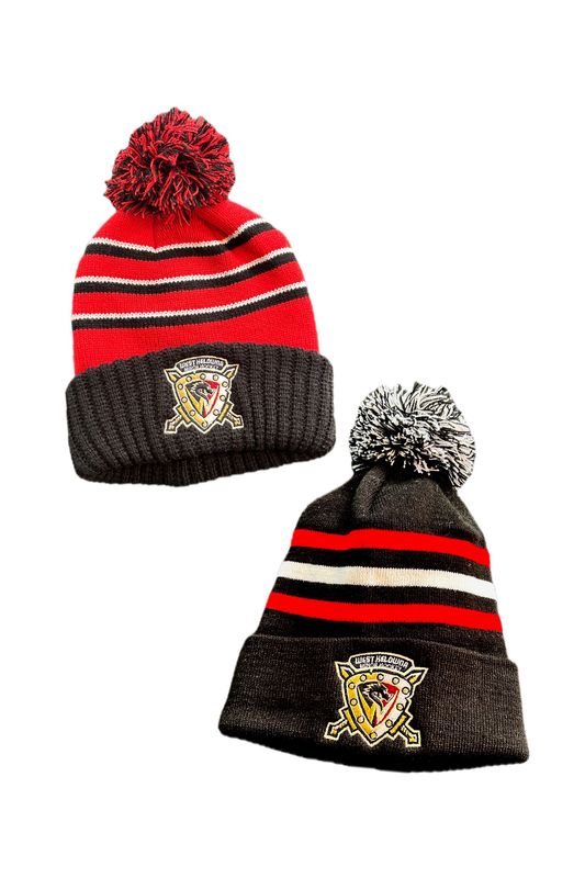 WKMHA EMBROIDERED TOQUE W/POMPOM