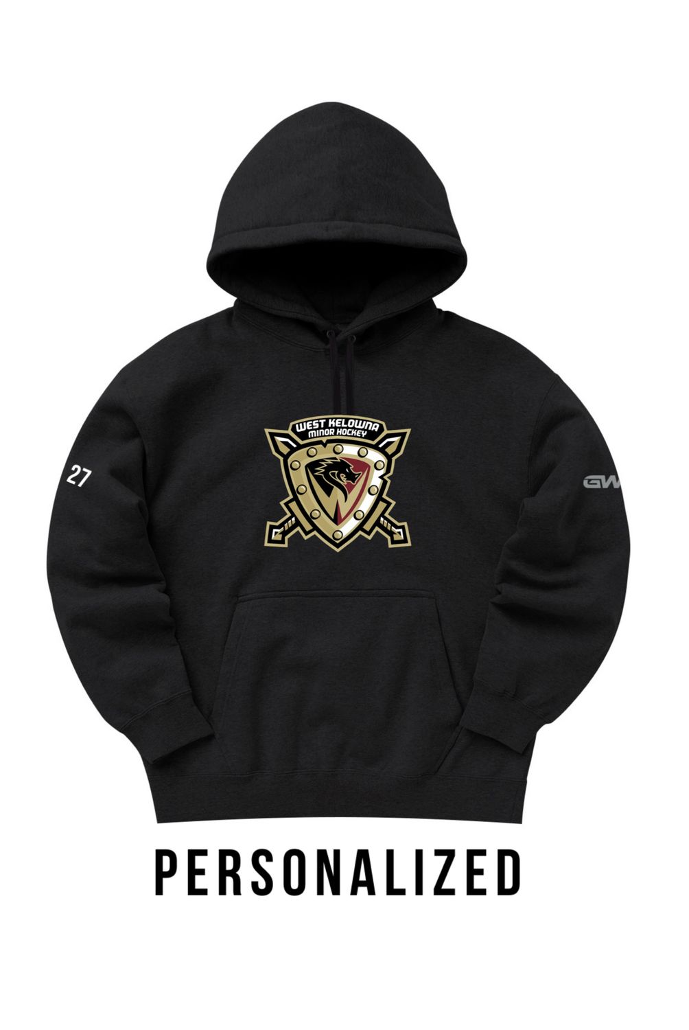 WKMHA 27 PERFORMANCE HOODIE (JUNIOR) - FULL CHEST - PERSONALIZED
