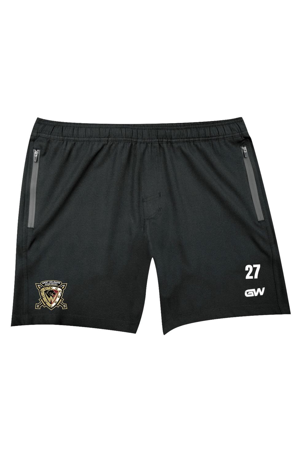 WKMHA 27 PERFORMANCE TRAINING SHORTS (SENIOR) - WITH ADDITIONAL ADD-ON