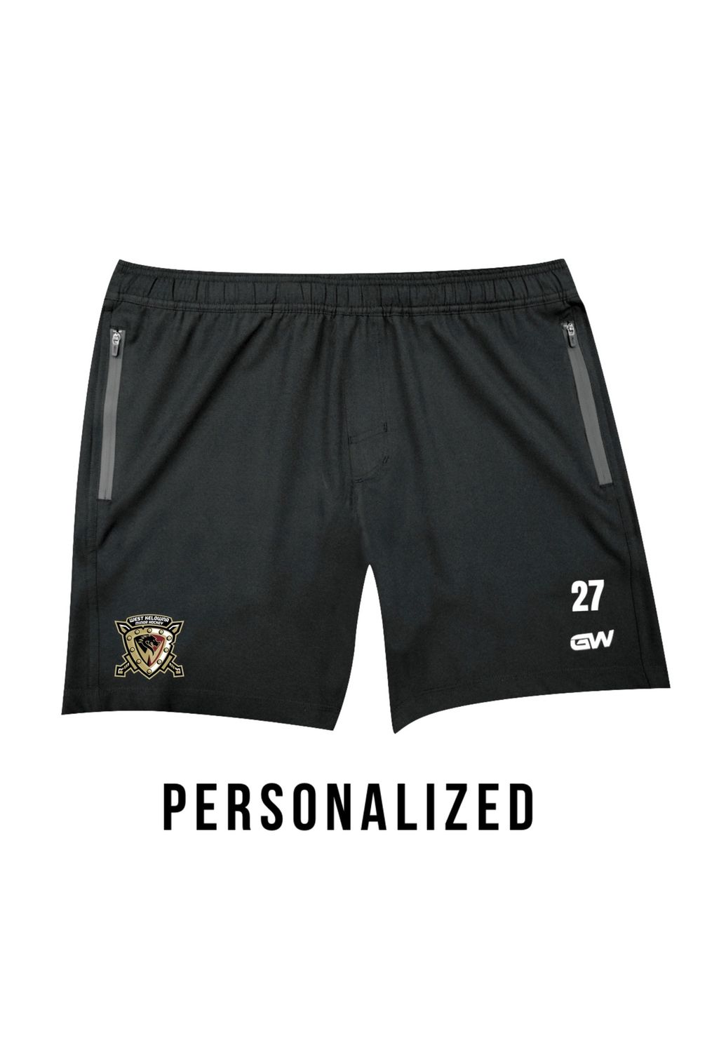 WKMHA 27 PERFORMANCE TRAINING SHORTS (SENIOR) - PERSONALIZED