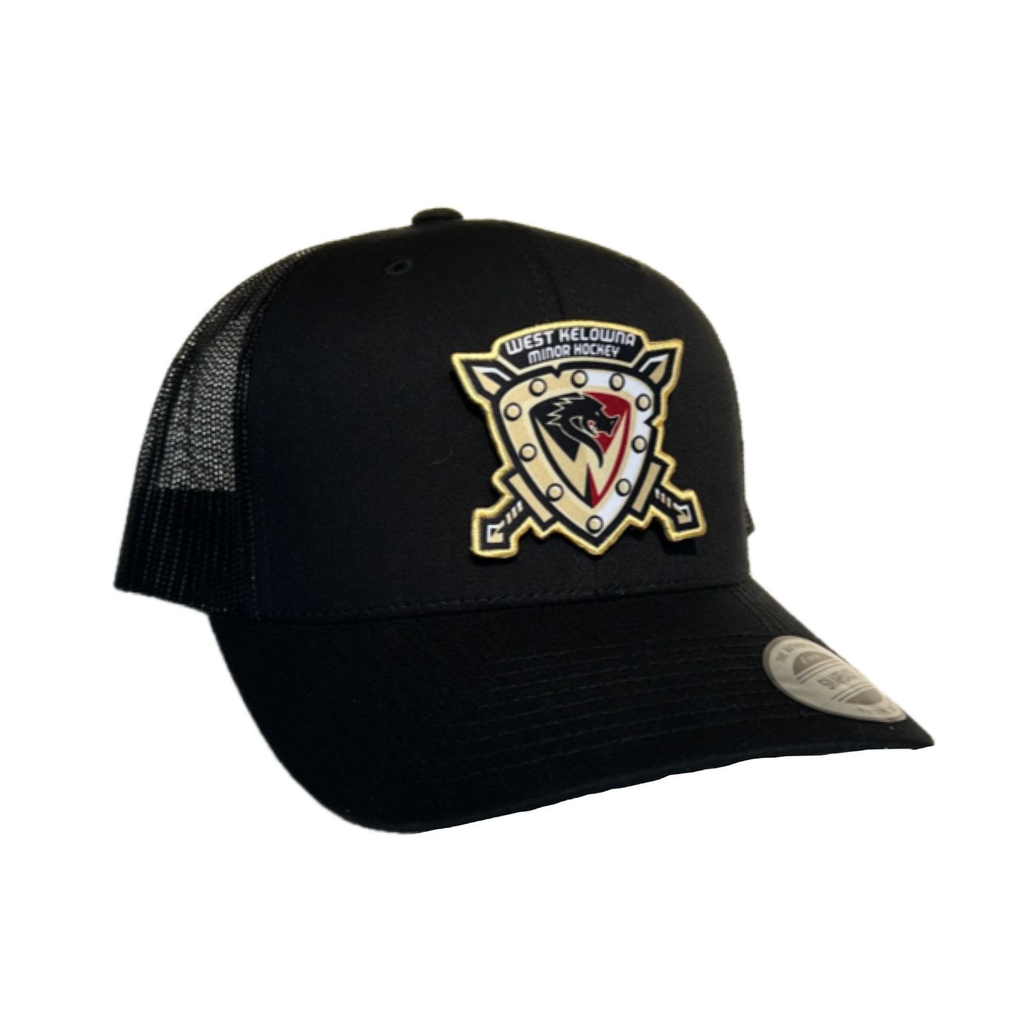 WKMHA RETRO TRUCKER BLACK HAT