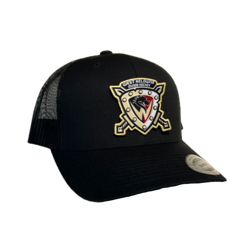 WKMHA RETRO TRUCKER BLACK HAT