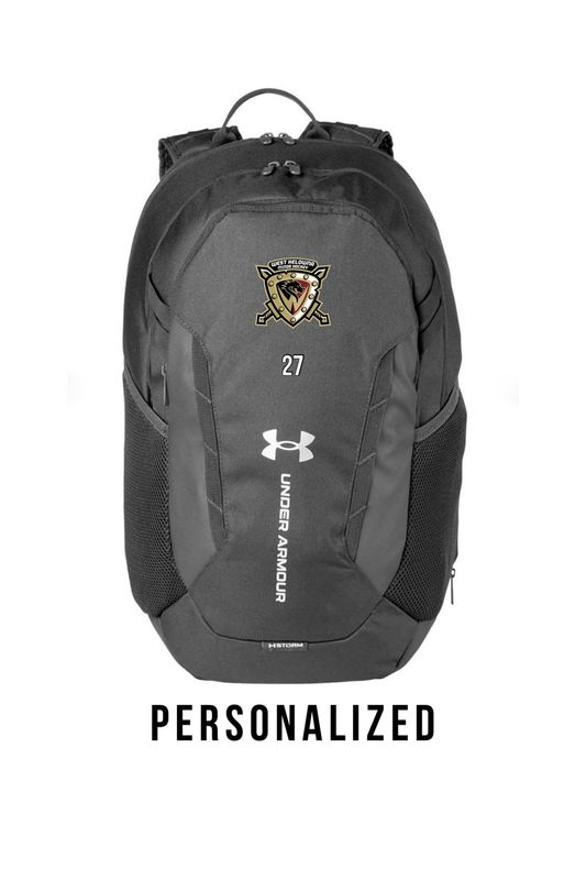 WKMHA UNDER ARMOUR HUSTLE TEAM BACKPACK 6.0 - PERSONALIZED
