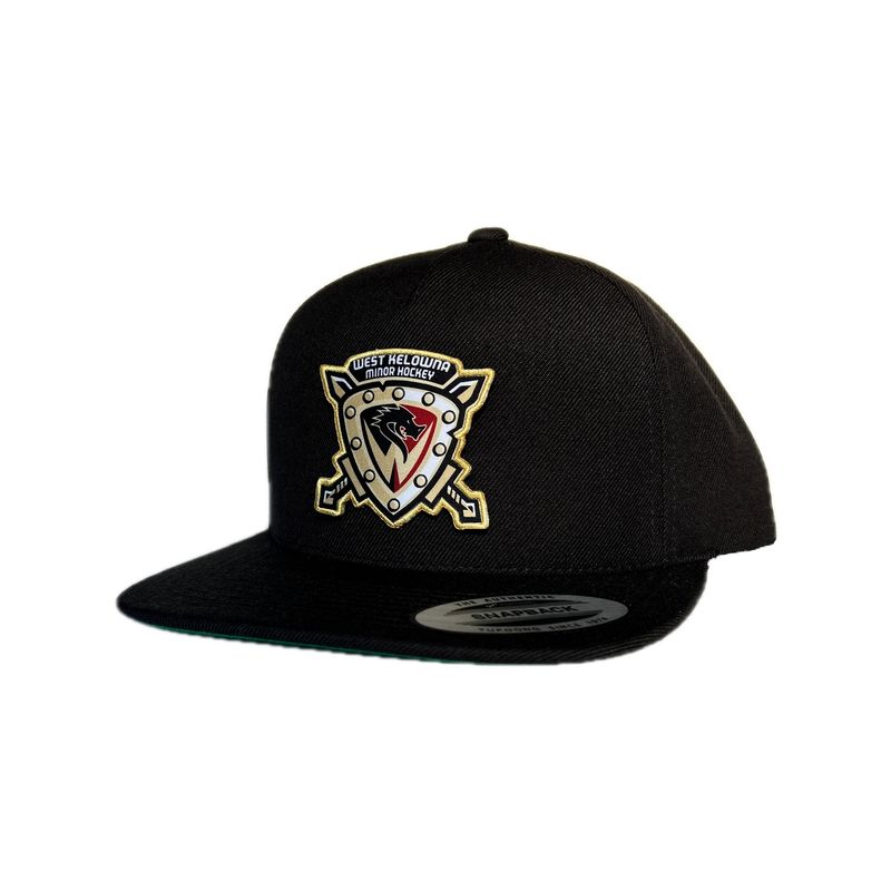 WKMHA PREMIUM FIVE-PANEL SNAPBACK BLACK HAT